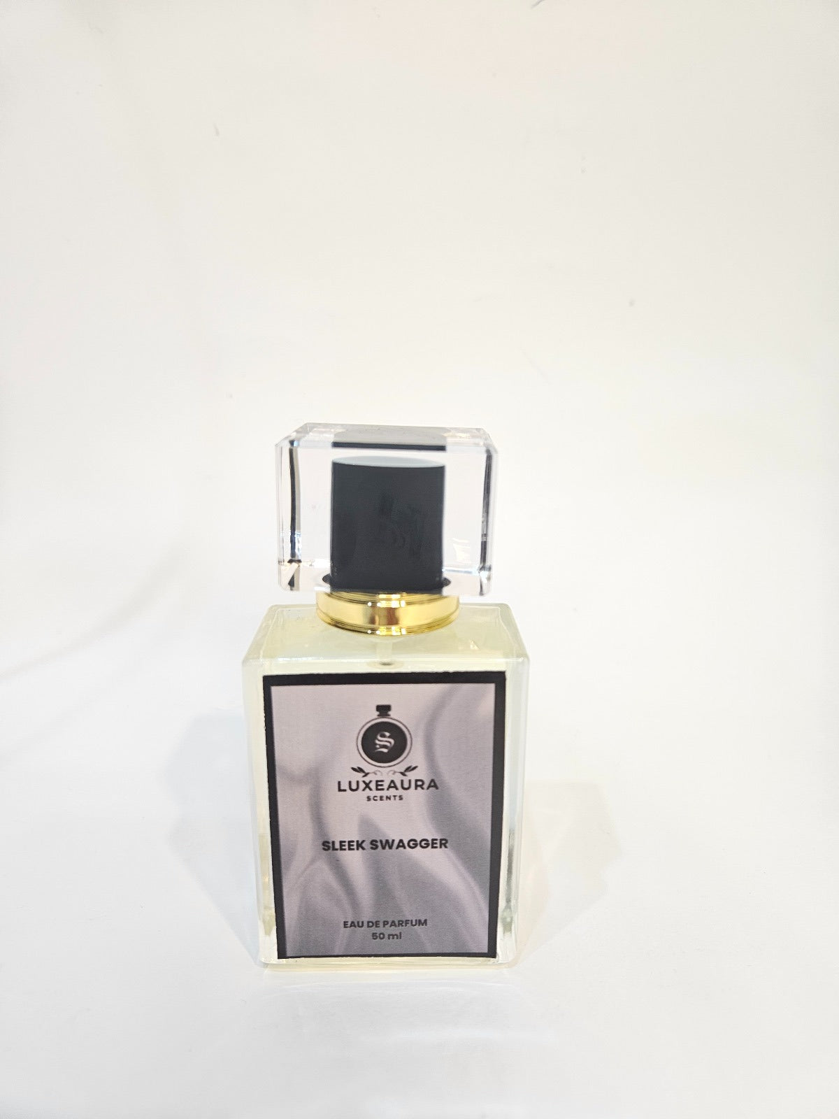 "Sleek Swagger luxury men’s perfume inspired by Dunhill Desire, featuring amber, citrus, and musk notes in a sleek bottle."