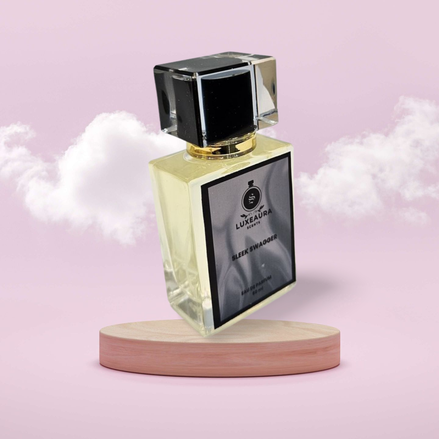 "Sleek Swagger luxury men’s perfume inspired by Dunhill Desire, featuring amber, citrus, and musk notes in a sleek bottle."