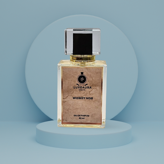 "Whiskey Noir Premium Oud, a bold and luxurious perfume with rich whiskey, smoky woods, and exotic oud notes."